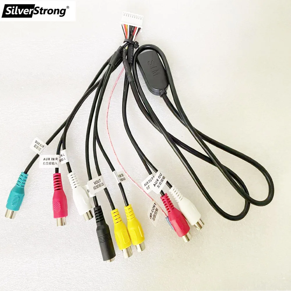 SilverStrong 20 отверстий 4G/WIFI кабель RCA адаптер радио микрофон AUX для автомобиля Android |