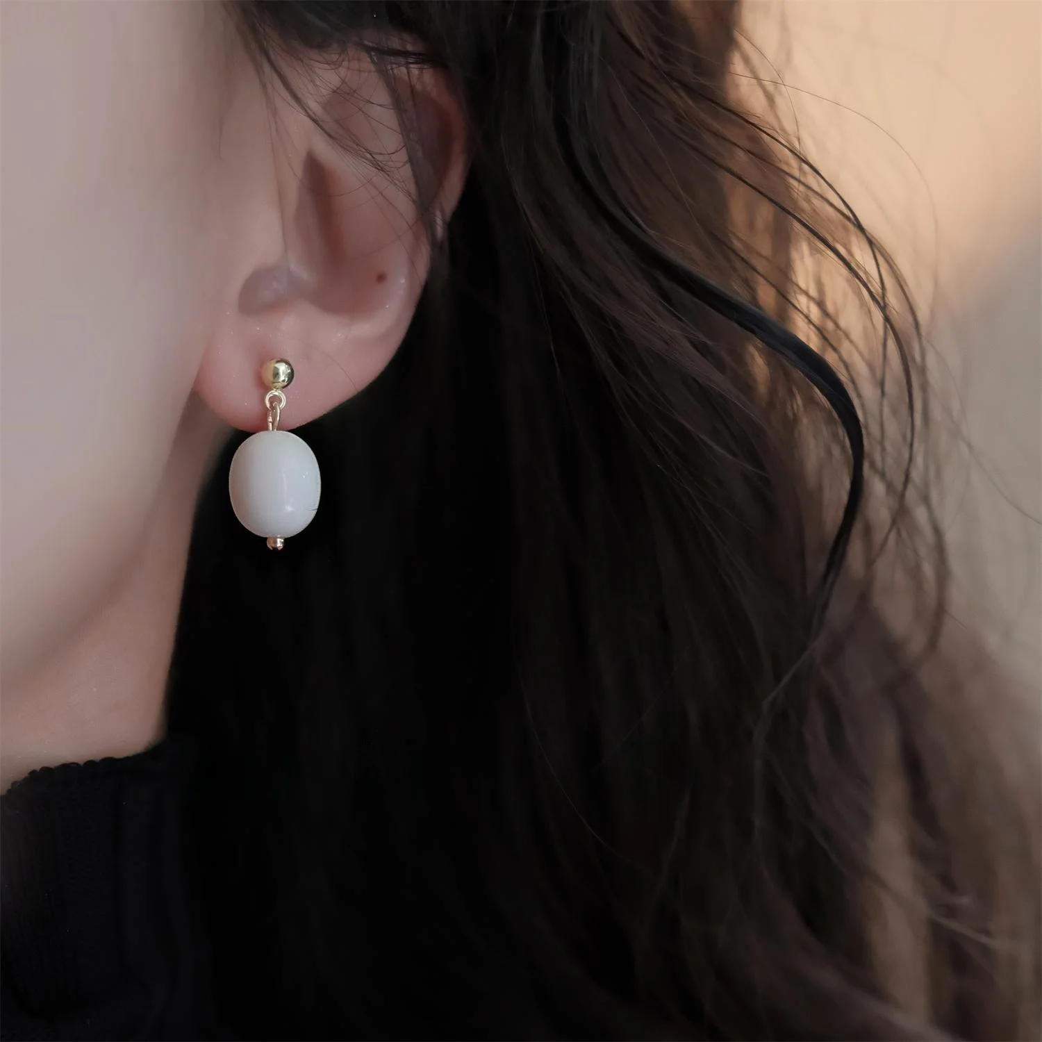 Фасоль со вкусом молока ~ Южная Корея Тондэмун такая же модель как онлайн-серьги