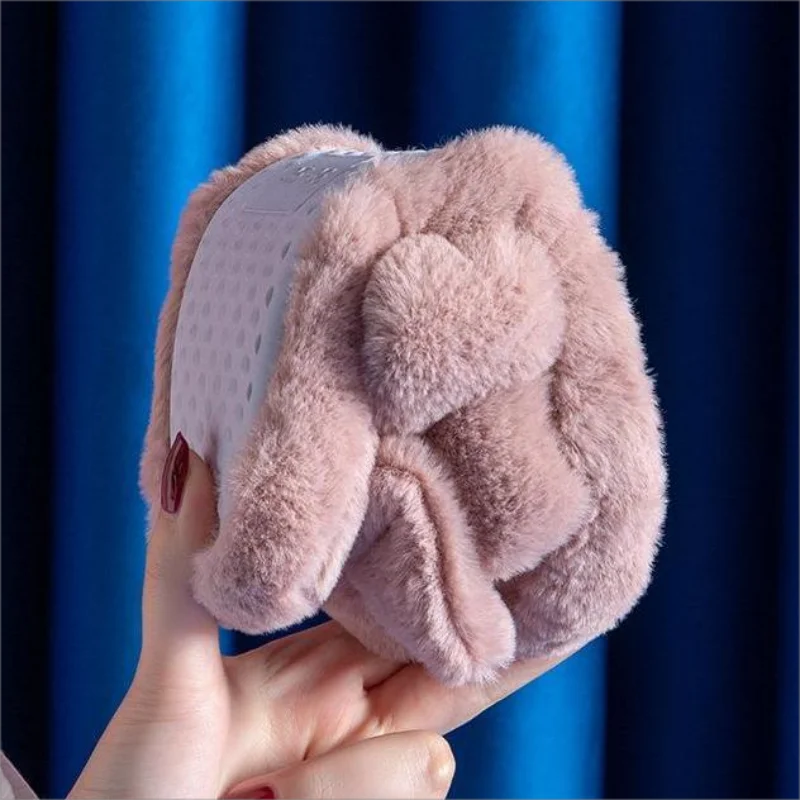 Winter Women's Bow-Tie Chanclas  Fur Slipper Home Shoes For Women  Lovely Floor   Indoor House Slippers With Fur