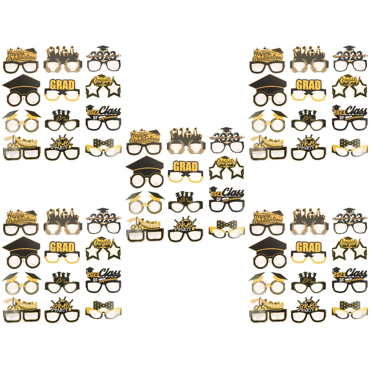 

60 шт., бумажные аксессуары для очков