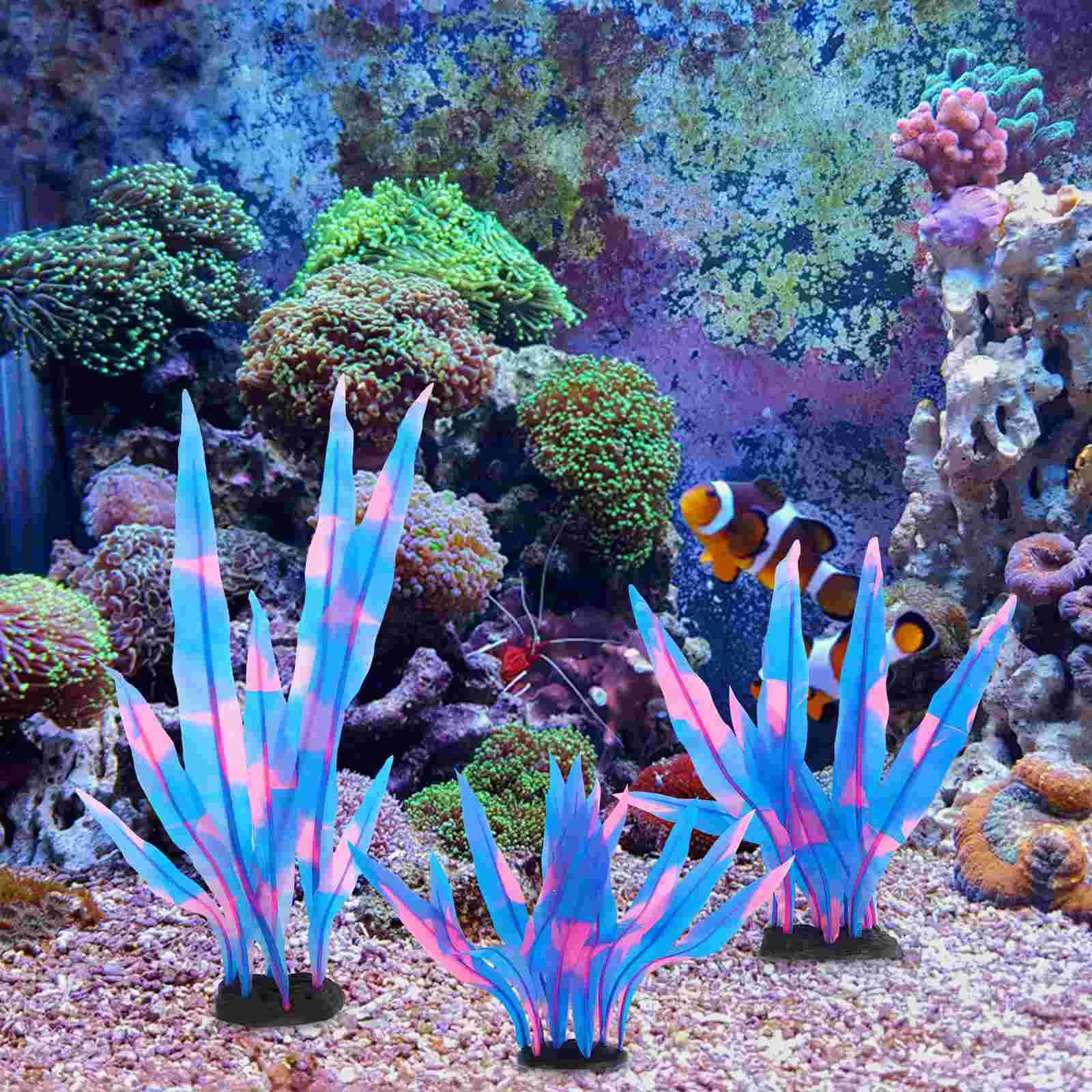 

Tank Plants Artificial Grass Artificial Seaweed Aquarium Landscaping Decor Aquarium Decorations