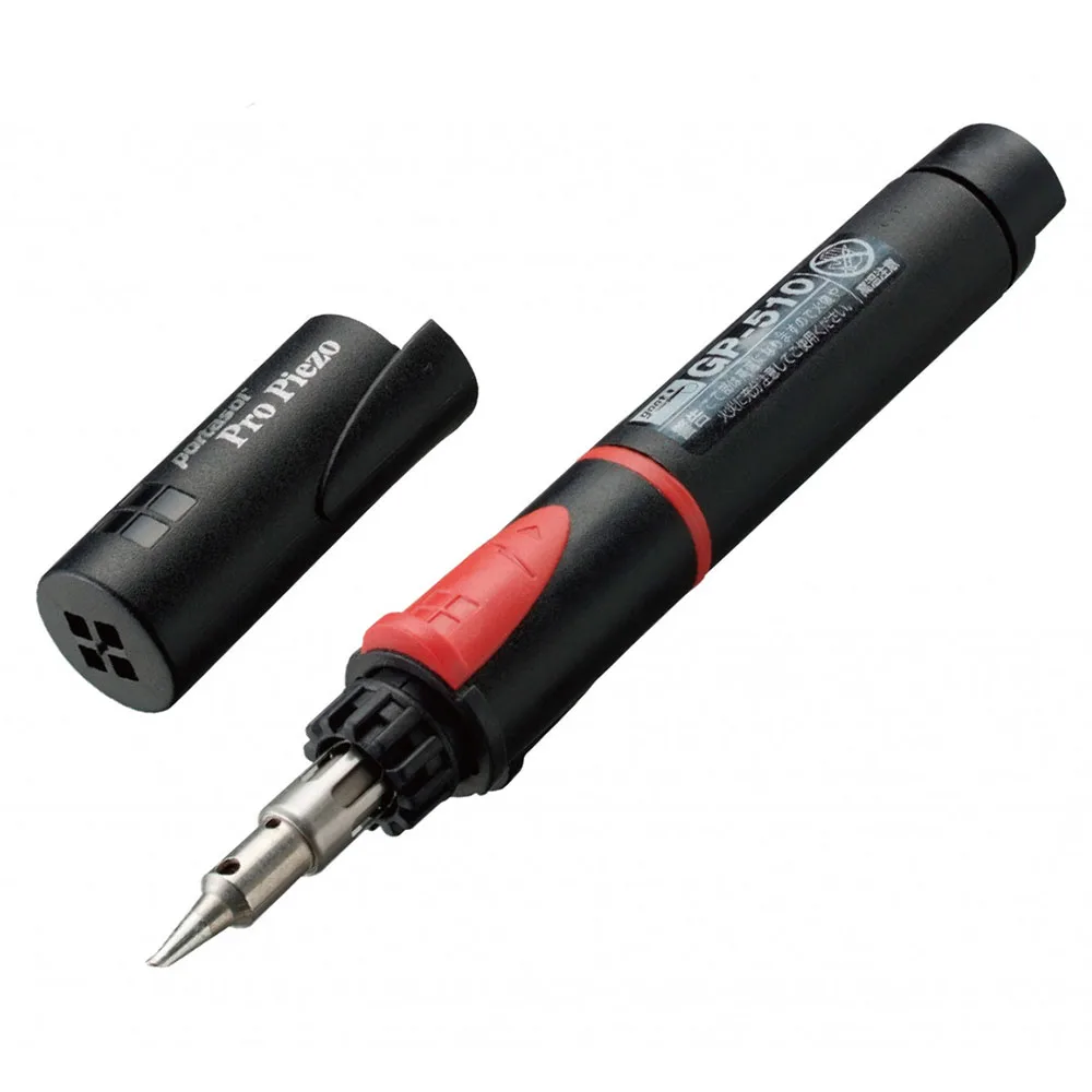 Фото Оригинальный японский газовый паяльник GOOT GP-510 Portasol Pro Piezo, с пьезоподжигом, компактный тип. №1
