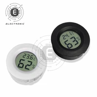 lcd digital thermometer hygrometer meter round shape lcd display for reptile aquarium temperature humidity meter detector tool