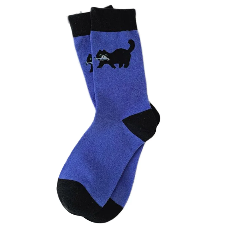 5 Pair Kawaii Splicing Cotton Socks Female Cartoon Animal Print  Long Socks Fashion Winter Socks Women Cycling Girl Leg Warmer