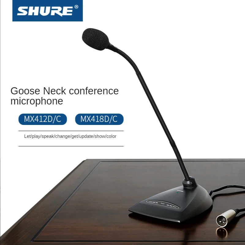 Проводной микрофон Shure MX418D/C 412 Настольный профессиональный с гусиной шеей |