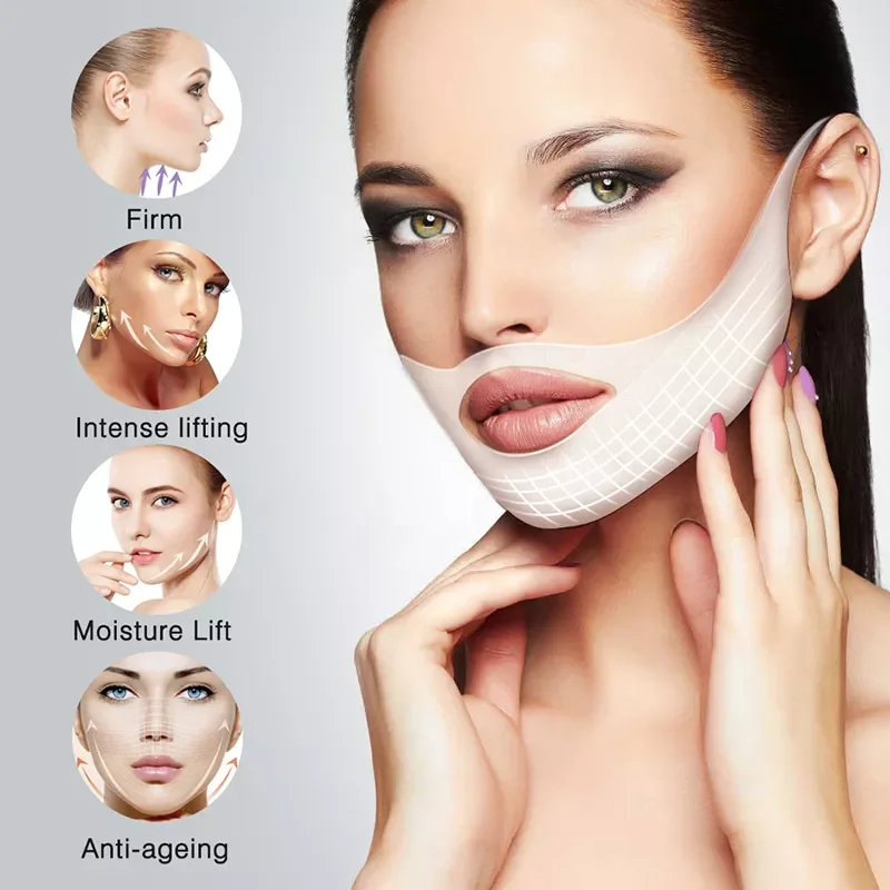

Lifting Mask V Shape Lifting Tightening Face Skin Neck Lift Slimming Sticker Line Remover Wrinkle Double Chin Reduce TSLM1