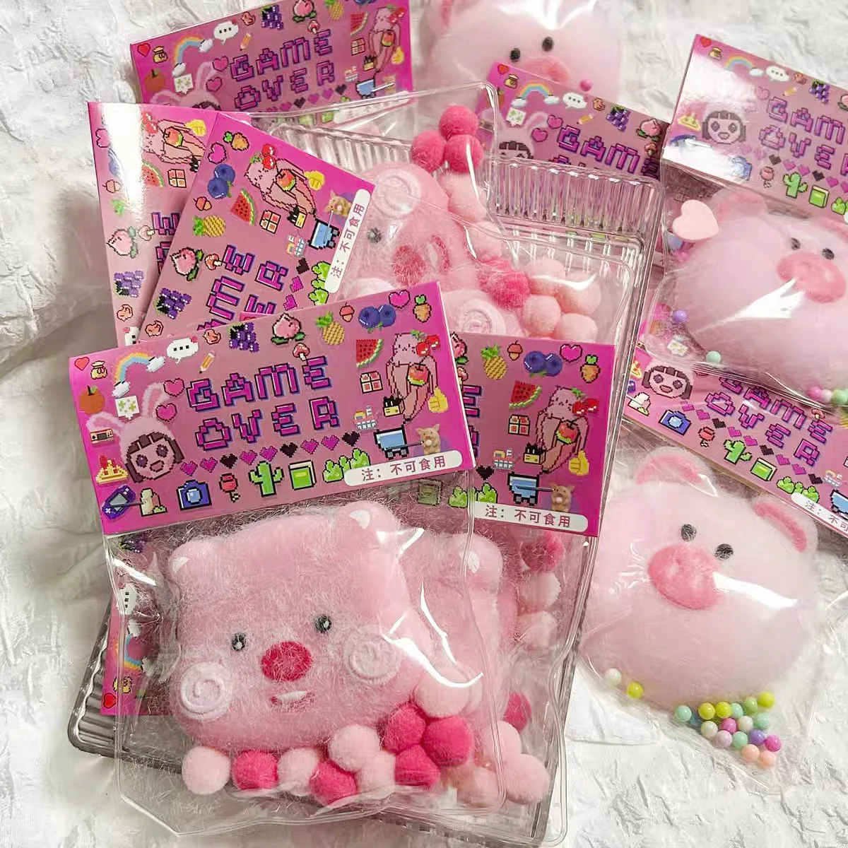 Креативные маленькие свежие Мультяшные милые плюшевые игрушки кролик свинка