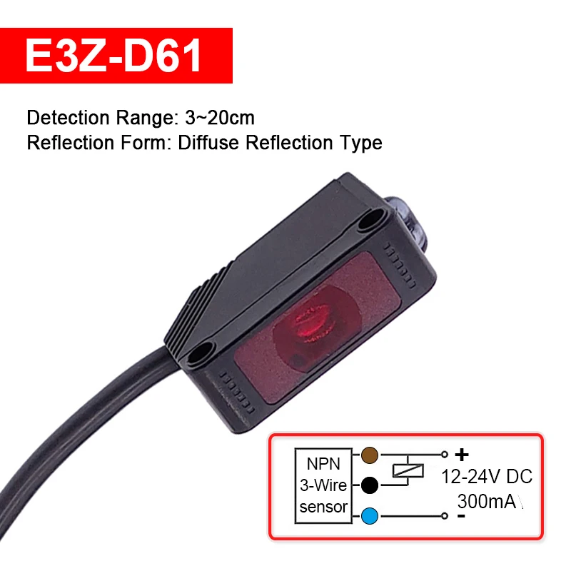 Фотоэлектрический переключатель E3Z-D61/D81/R61/R81/LS61/LS81/T61