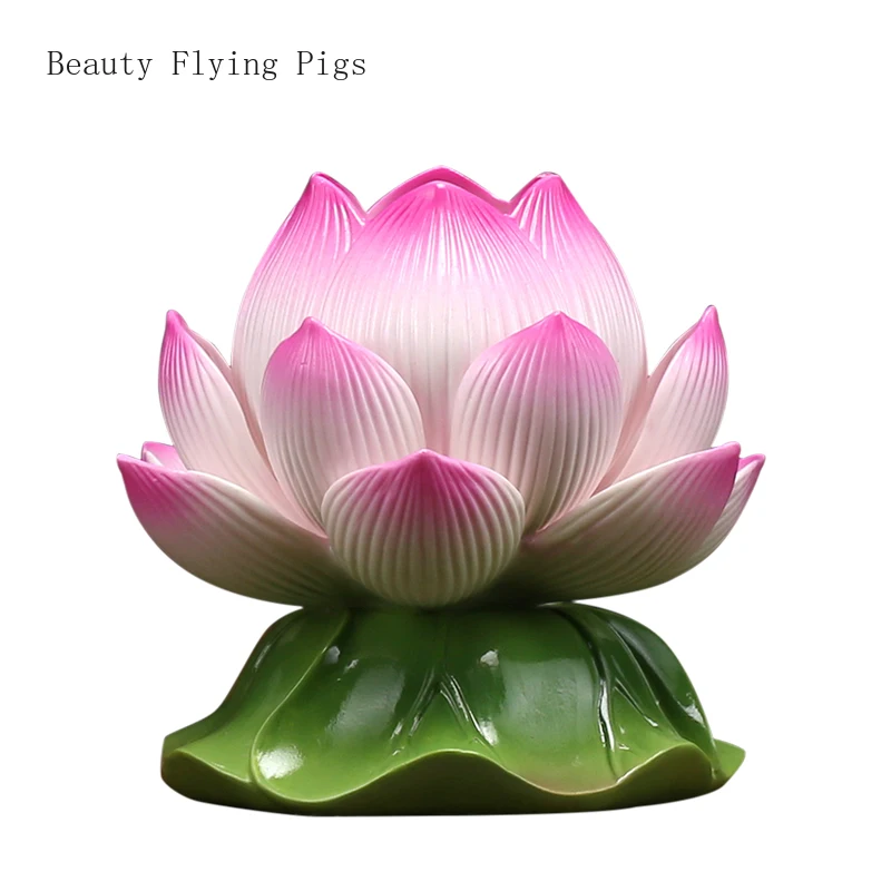 

Ceramic LED 110v~220v Lotus Lamp for Home Use, Buddha Hall for Prayer, Electric Candle Long Light Decoration feng shui