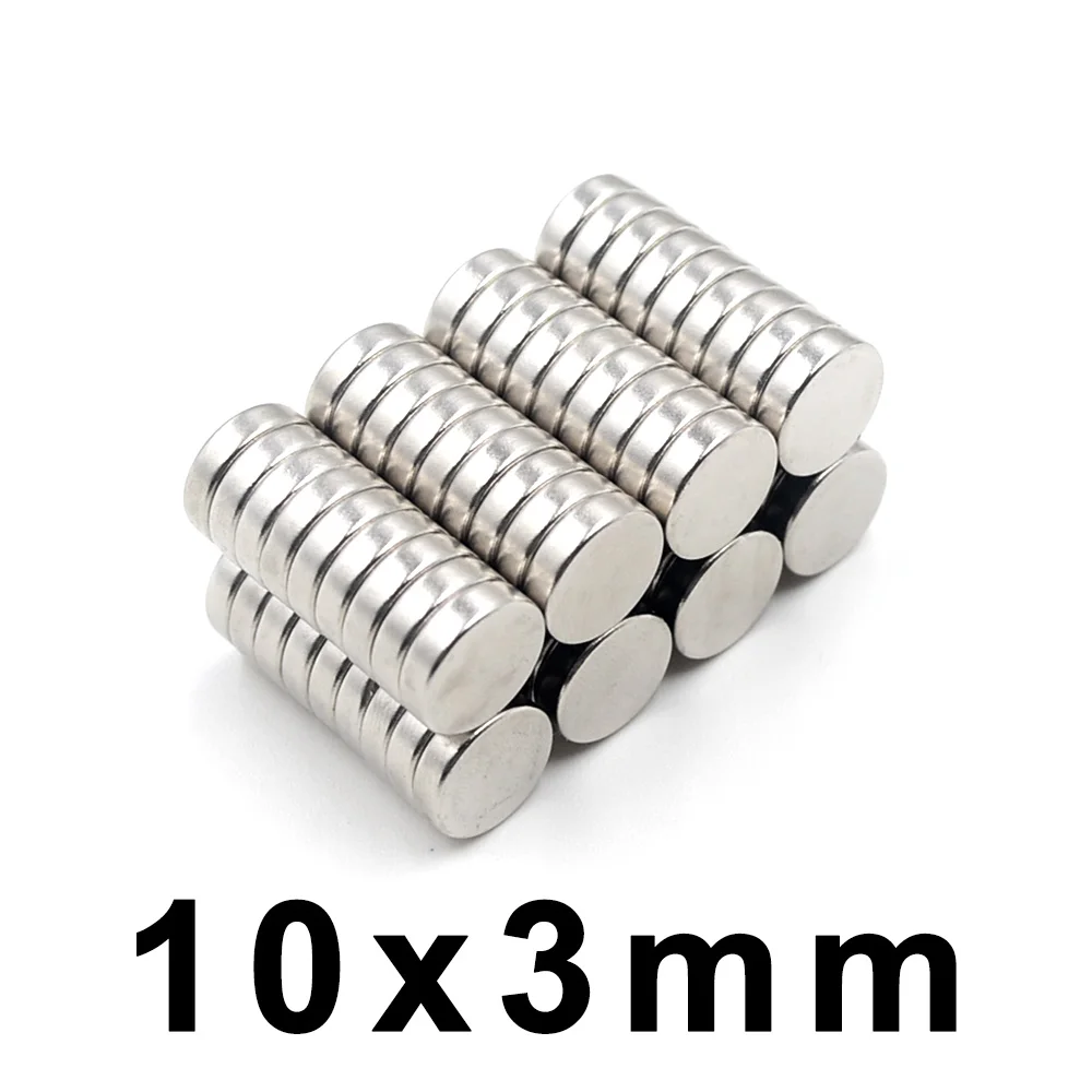 

10/50/100/Pcs 10x3mm Neodymium Magnet NdFeB Round Super Powerful Strong Permanent Magnetic imanes Disc Fridge Magnet 10*3