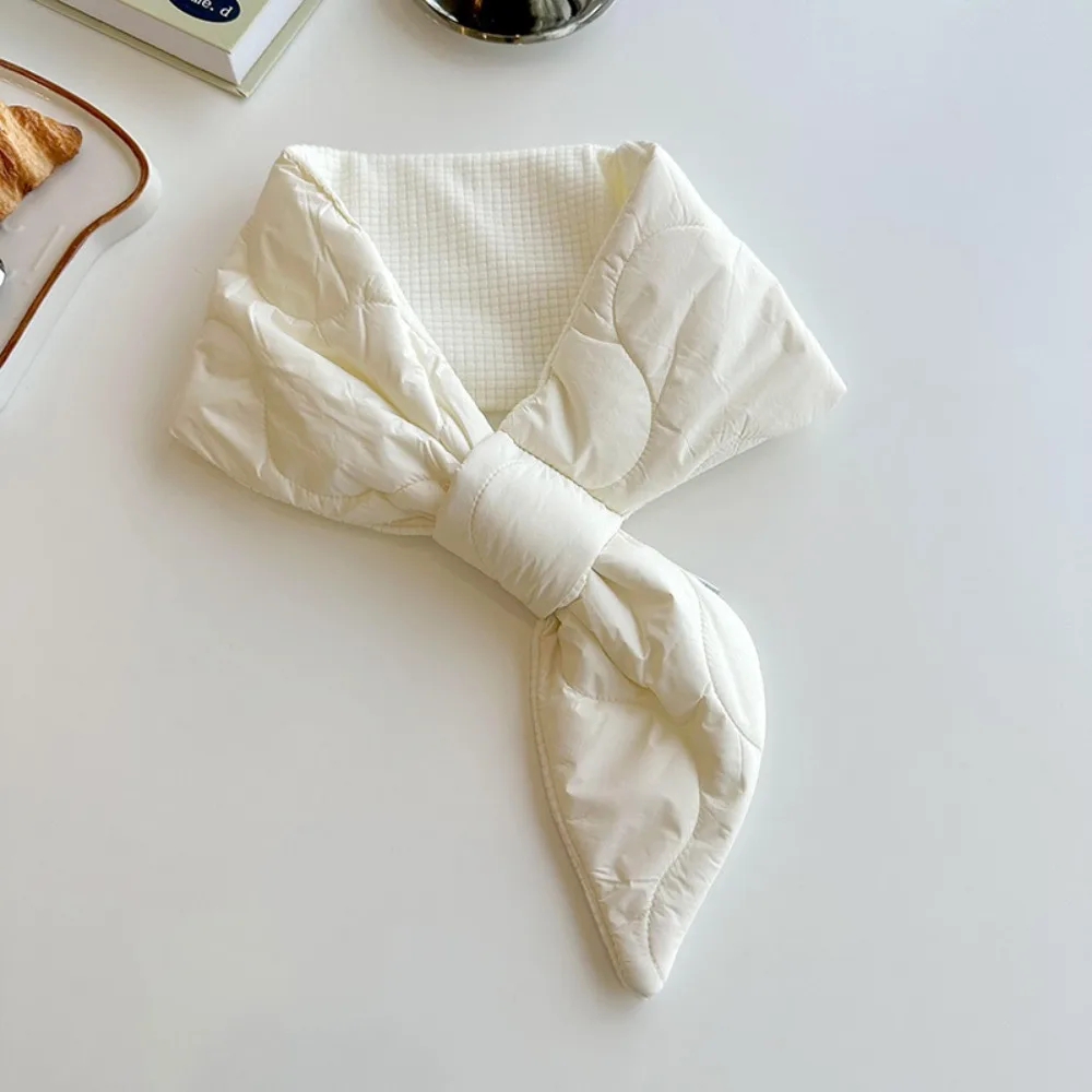 Простой сохраняющий тепло шарф с перекрестными перьями в корейском стиле