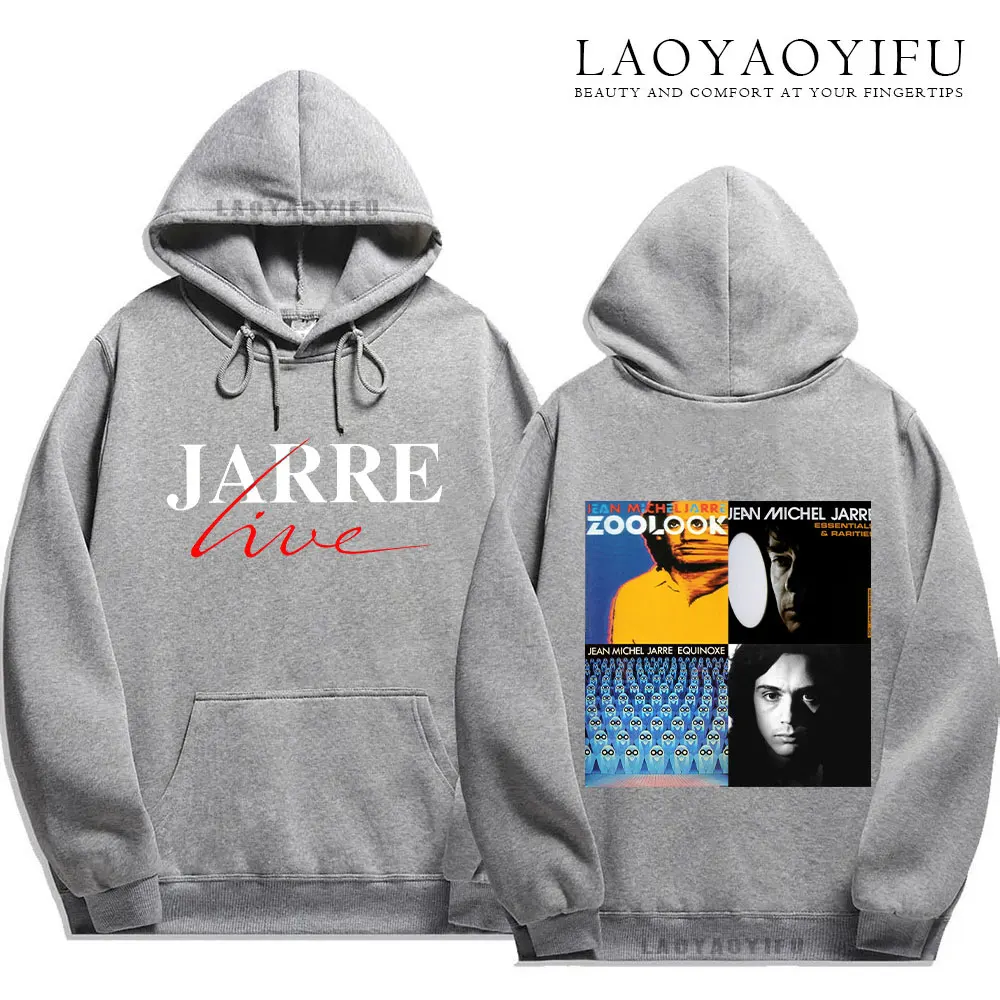 Толстовка с капюшоном для мужчин Жан-Мишель Jarre Music Album-Equinoxe-Zoolook-Oxygene сувенирный