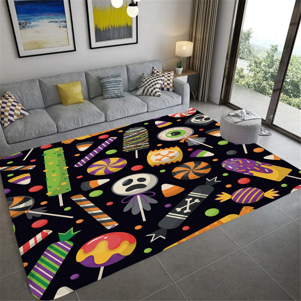 

Ковер с рисунком летучей мыши для Хэллоуина, прикроватный ковер для гостиной, спальни, напольный коврик