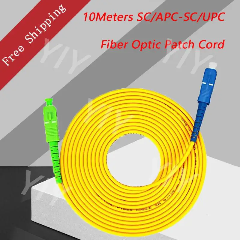 

10Meters SC/APC-SC/UPC Simplex Fiber Optic Patch Cord Single Mode Length Accept Customization Free Shipping