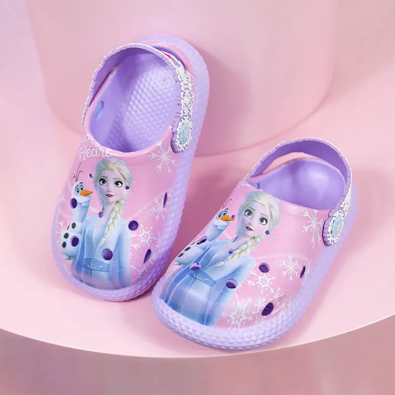 

Disney Summer New Snow And Ice Legend Aisha Cave Sandals Children's Non Slip Children's Slippers 3-6 Years Old