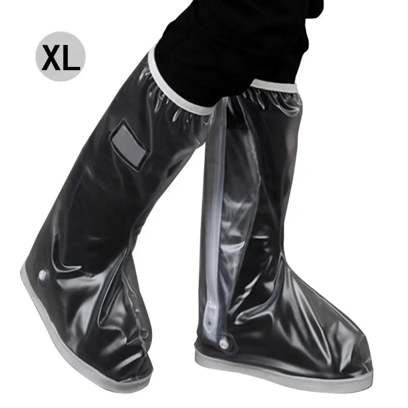 

Waterproof Rain Boots Reusable Black Protective Overshoes Road Bike Shoe Cover Protector