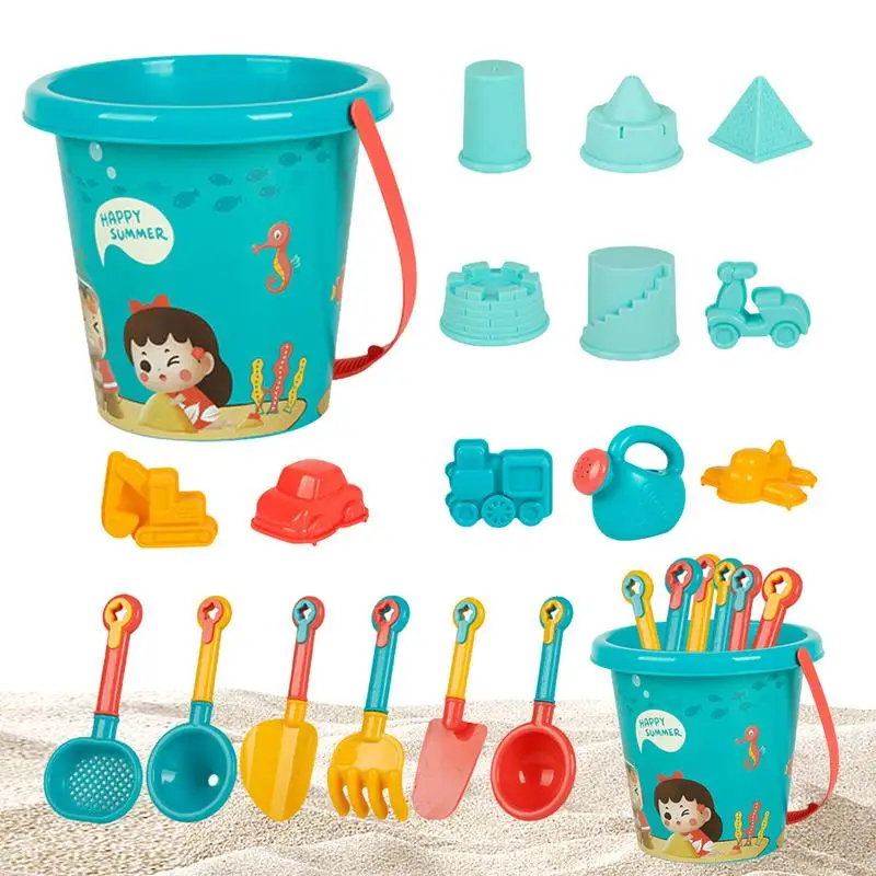 

Kids Beach Toys Boys Girls Sand Digging Sand Tool Sand Shovel Beach Bucket Set Sandball Snowball Maker Toys Kid Water Play Toys