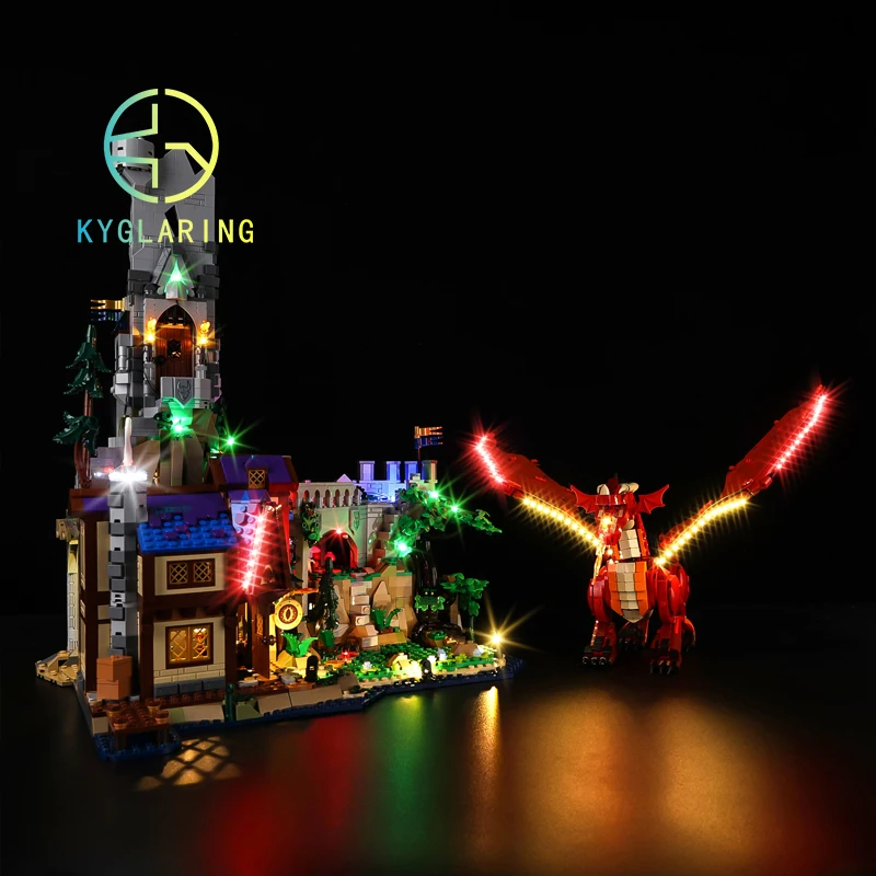 Набор светодиодного освещения Kyglaring для 21348 Dungeons &amp Dragons: Red Dragon's Tale