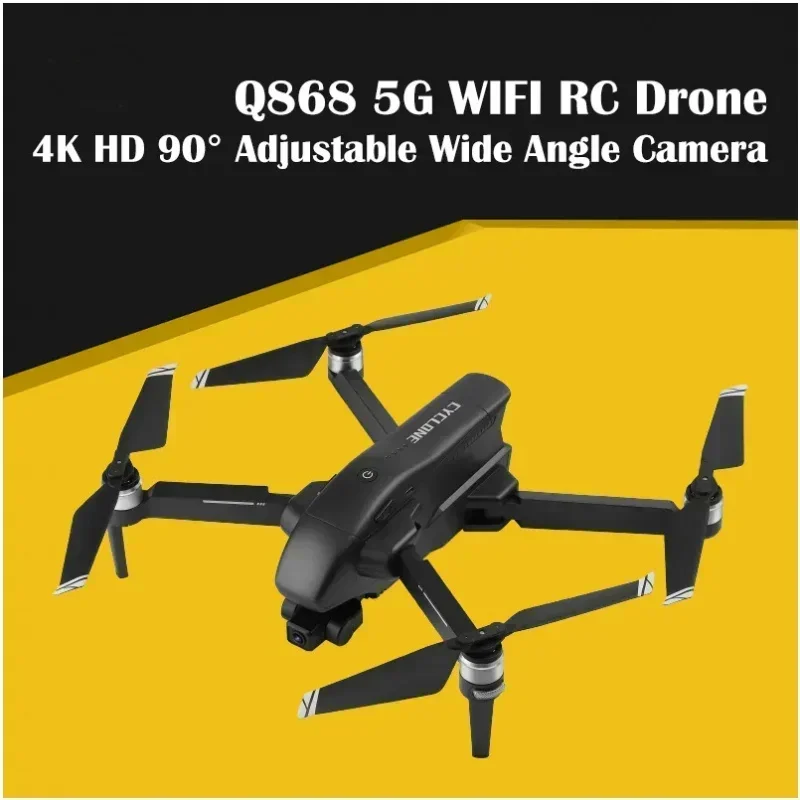 

HJ Hot Q868 Cyclone GPS 5G WIFI FPV With 2-Axis Gimbal 4K Camera 25min Flight Time RC Quadcopter Drone RTF - In BoxToy