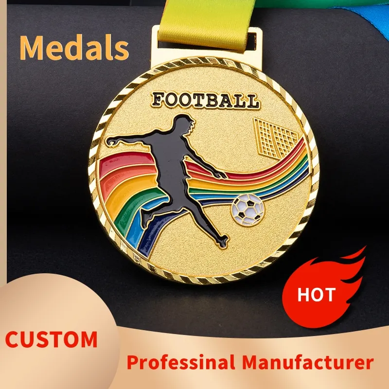 

Custom Gold Medals Metal Crafts Manufacture Game Medal Customized Service High Quality Free Quote