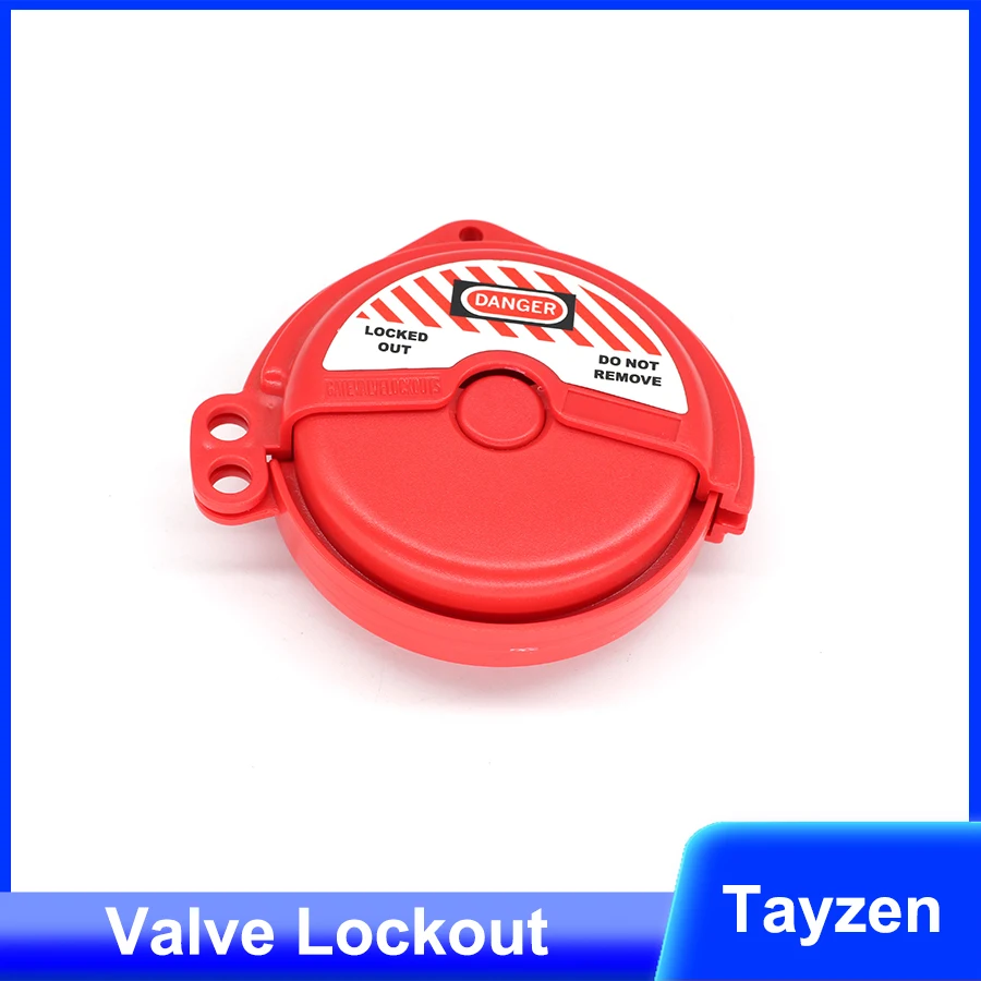 Красный стандартный запорный клапан блокировка промышленного клапана замок из