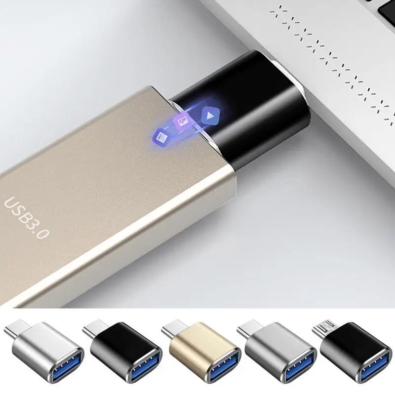 OTG-адаптеры USB 3,0 в Type C, переходник с USB BC «папа» на MicroUSB «мама», преобразователь Micro5Pin для Samsung, для Xiaomi, для Huawei