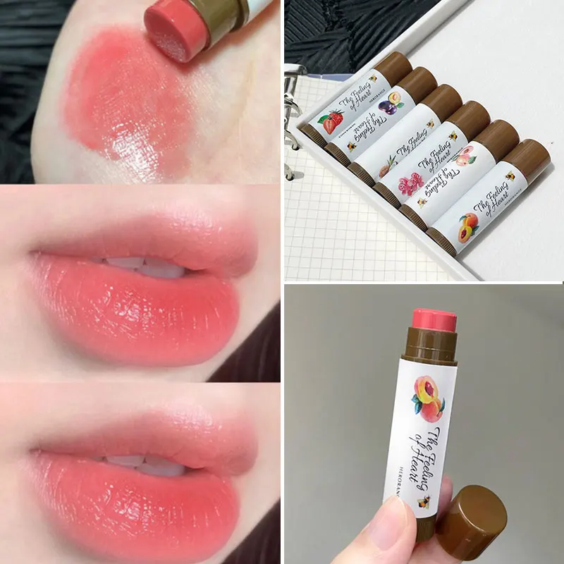 

Lip Skin Care Temperature Color Change Fruity Lip Balm Lip Gloss Lipstick Makeup Beauty Moisturizing Cosmetic Natural Nutritious