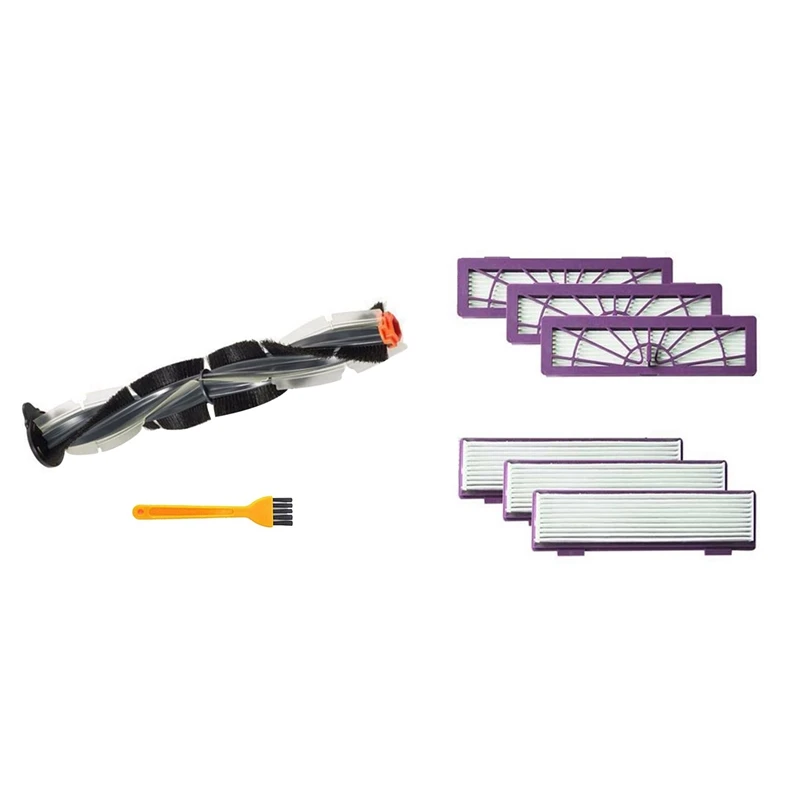 

6Pcs Filters With Combo Brush And Bristle Brush Beater For Neato Botvac Robotics D Series D3 D5 Vacuum Cleaner