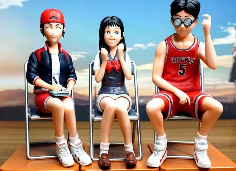 

18cm Anime Slam Dunk Akagi haruko Kogure Kiminobu Inoue Ayako PVC Action Figures Collectible Model Doll Toys Gift