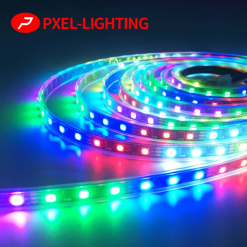 Светодиодная ленсветильник SMD WS2811 5050 RGB 12 В постоянного тока 30 60