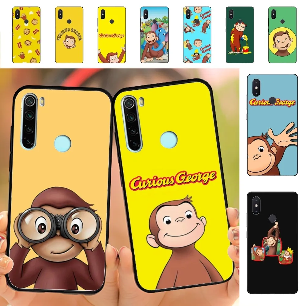 

Curious George Monkey Phone Case For Redmi Note 4 X 5 A 6 7 8 Pro T 9 Pro 9S 10 Pro 11 Pro 11S 11Epro PocoM3pro