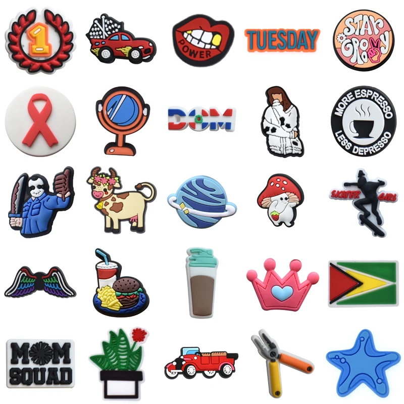 

for Crocs Charms Women Designer Decorations New Shoe Charms for Croc Charm Kids Shoes Accessories Summer Xmas Gifts Jeans Pins