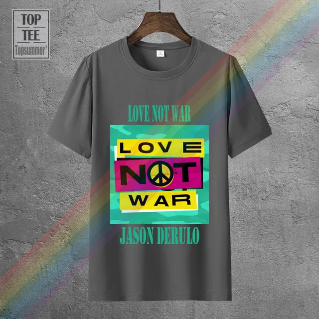 Make Love not War хиппи на груди