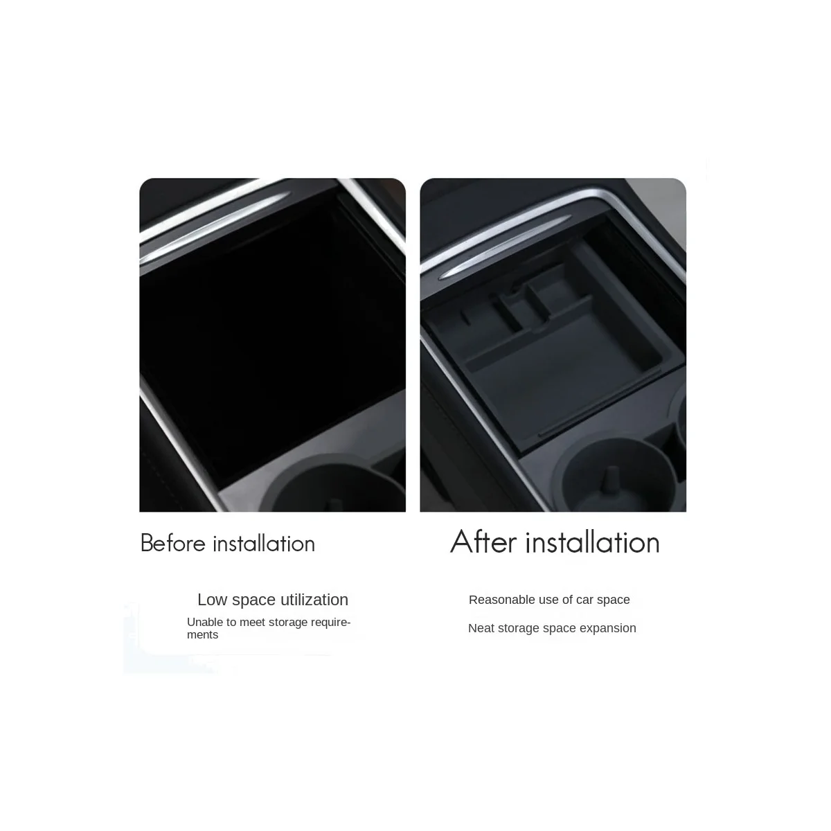 Синий органайзер для центральной консоли центральный подлокотник ящик хранения