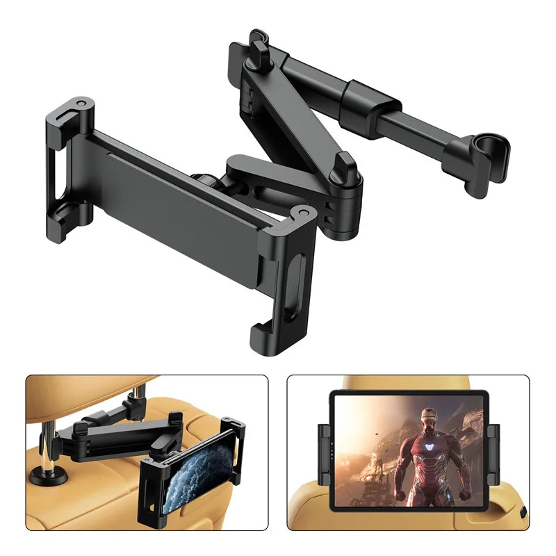 

Car Back Seat Headrest Mount Holder For iPad 4.7-12.9 inch 360 Rotation Universal Tablet PC Auto Car Phone Holder Stand