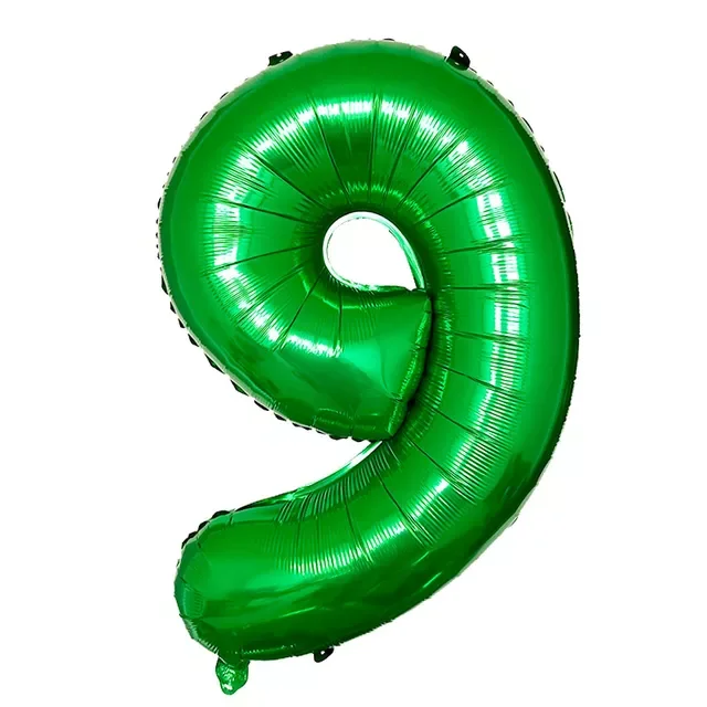 

Green Foil Number Balloons New Helium Globo Baby Shower Happy Birthday Anniversary Wedding Decoration Party Supplies Ball