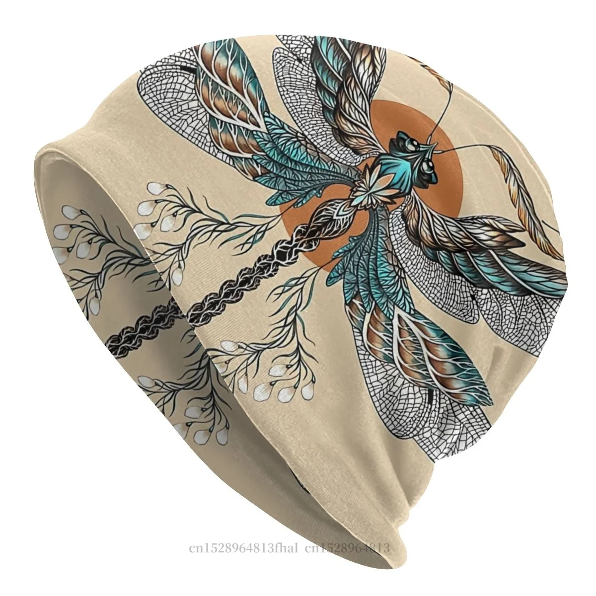 

Skullies Beanies Hat Dragonfly Tattoo Outdoor Beanie Caps For Men Women Gothic Ski Caps Cotton Bonnet Hats