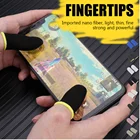 Перчатки дышащие для игрового контроллера, геймпад для игры в Pubg, с защитой от пота и царапин, 2 шт.