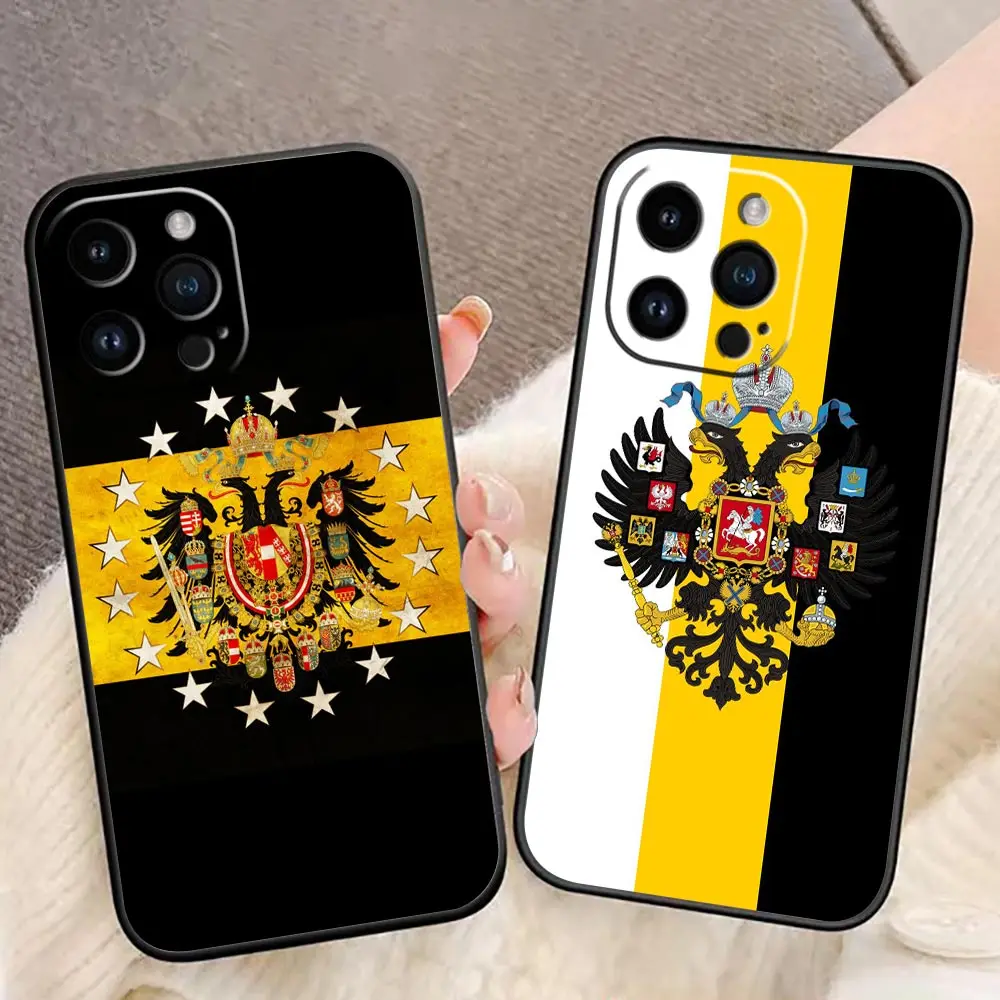 

Funda Case For iphone Apple 14 13 12 11 Pro XS Max Mini X XR SE 8 7 6S 6 Plus 5 5S Case Russian Double-Headed Eagle Flag Emblem