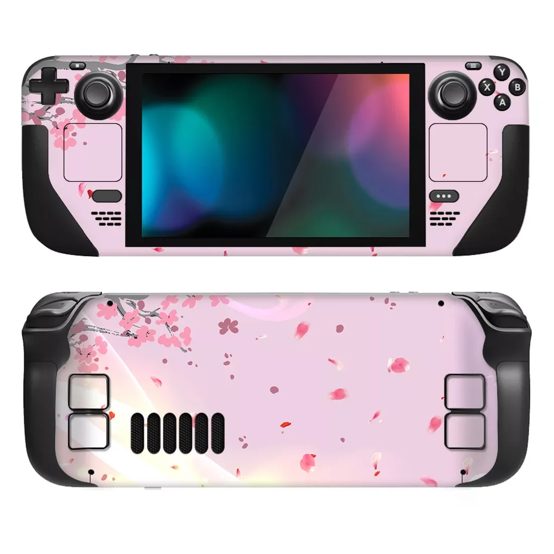 

PlayVital Protective Skin Decal for Steam Deck, Stickers Vinyl Cover for Steam Deck Handheld Gaming PC - Pink Cherry Blossom