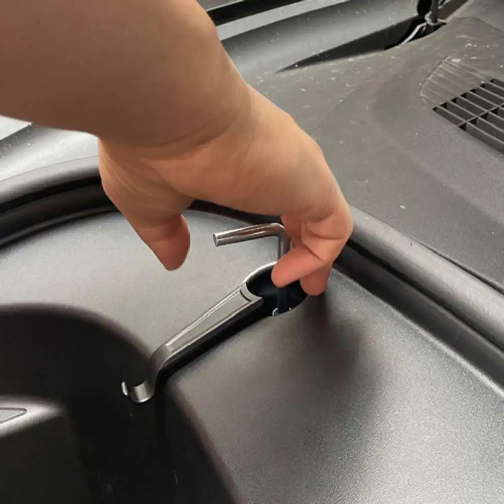 

1 Set Portable Front Trunk Hook Front Cover Hook Suitable for 2021 Model3 Car Luggage Box Glove Bag Hooks Holding Clips