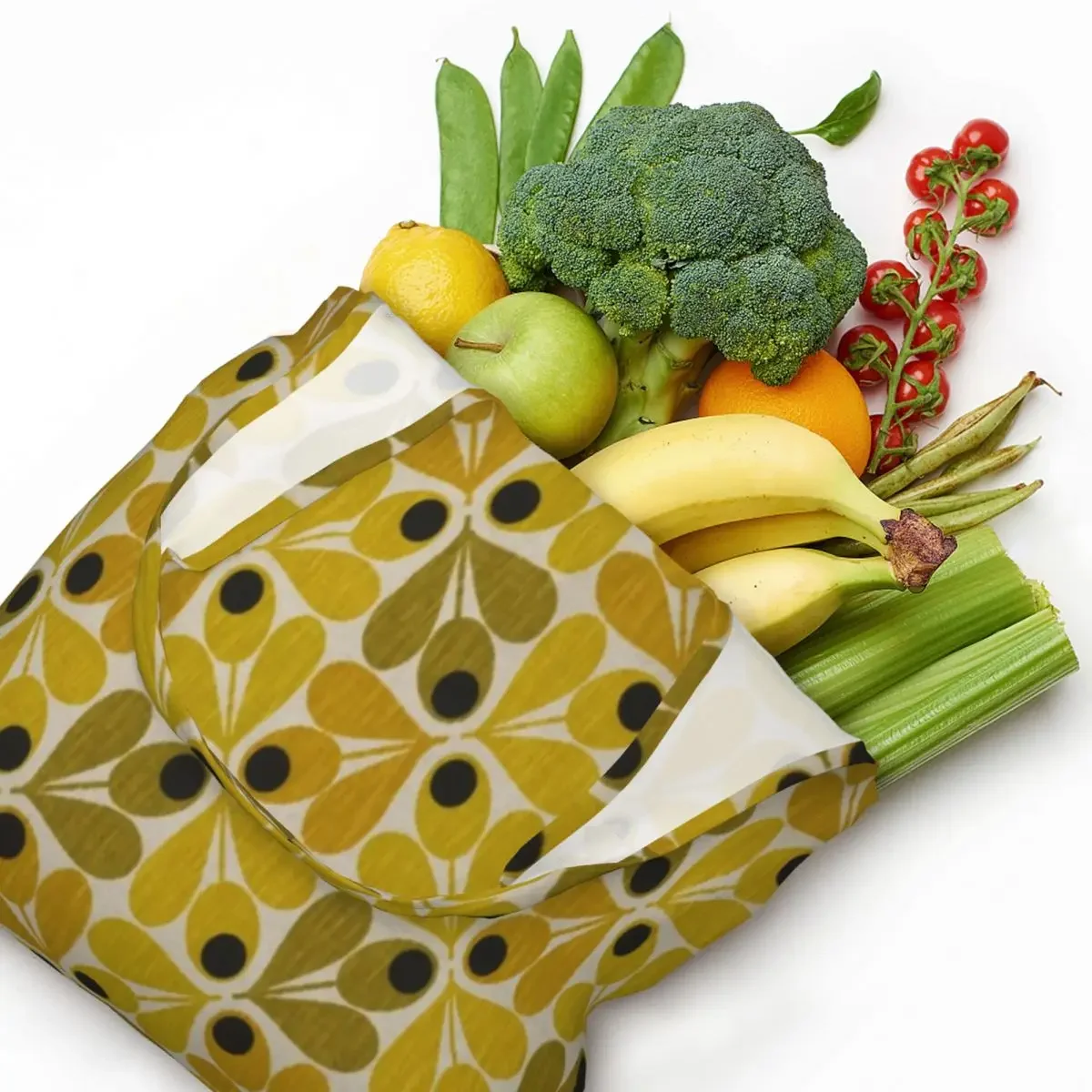 Пользовательская переработка сумка для покупок Orla Kiely Холщовая Сумка-тоут через