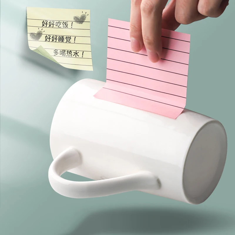 100 листов самоклеящиеся блокноты для заметок с горизонтальными линиями - купить