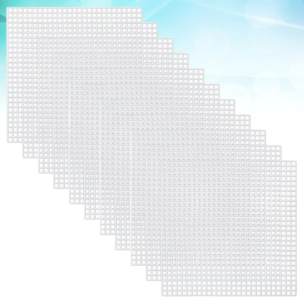 

30pcs Sewing Mold Embroidery Sheet, Canvas Sheets Color DIY Cross- Stitch Canvas Sheets for Crafting Knit and Crochet Projects