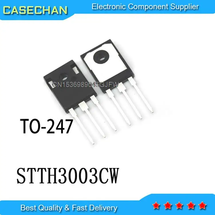 

10PCS New and Original STTH3003 STTH30R03CW TO-247 30A 300V STTH3003CW