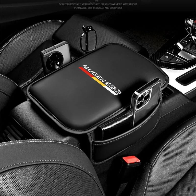 Фото Для Honda Mugen Power Civic Type R, Accord, CRV, HRV: подлокотник для автомобиля, накладка на подлокотник, подлокотник центральной консоли, автомобильные аксессуары. №4