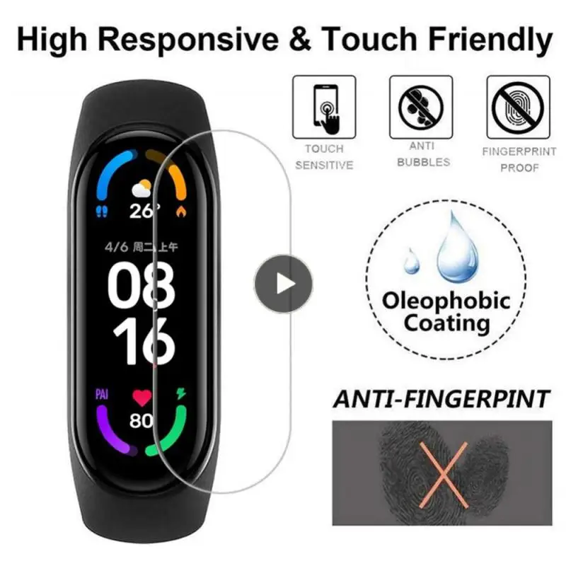 

Condensation Hd Film Hd Full Screen Cover Hydraulic Soft Film Protective Film For Bracelet 8 Sports Bracelet Dustproof