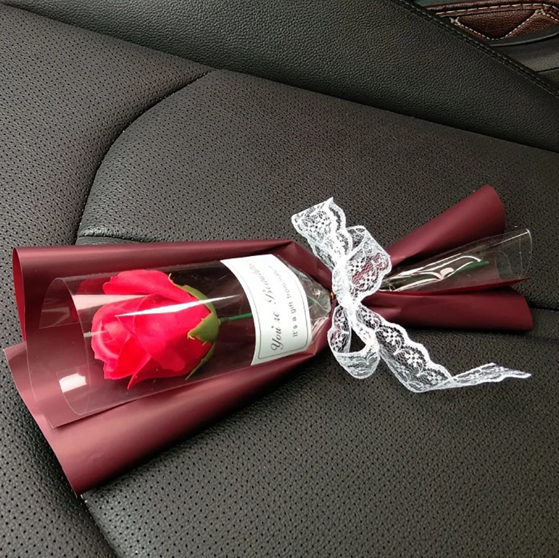 

2pc Scented Rose Artificial Soap Flower Romantic Simulation Fake Rose Gift For Birthday Wedding Valentine'S Day Gift Party Decor
