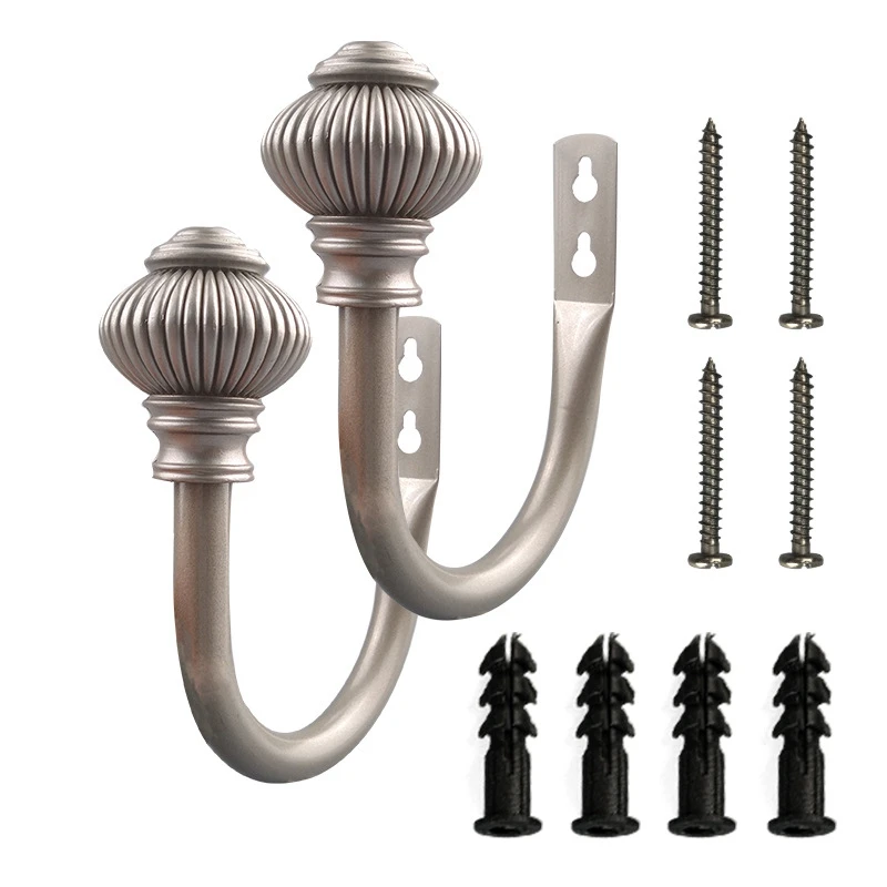 

1 пара товара-легкие декоративные завязки для драпировки занавесок, металлический крючок, декоративный крючок для спальни