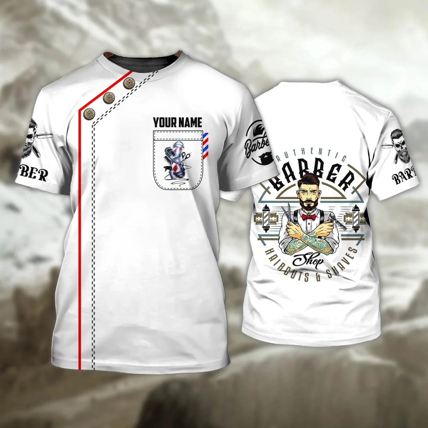 Лидер продаж модная футболка с индивидуальным названием Мужская Летняя